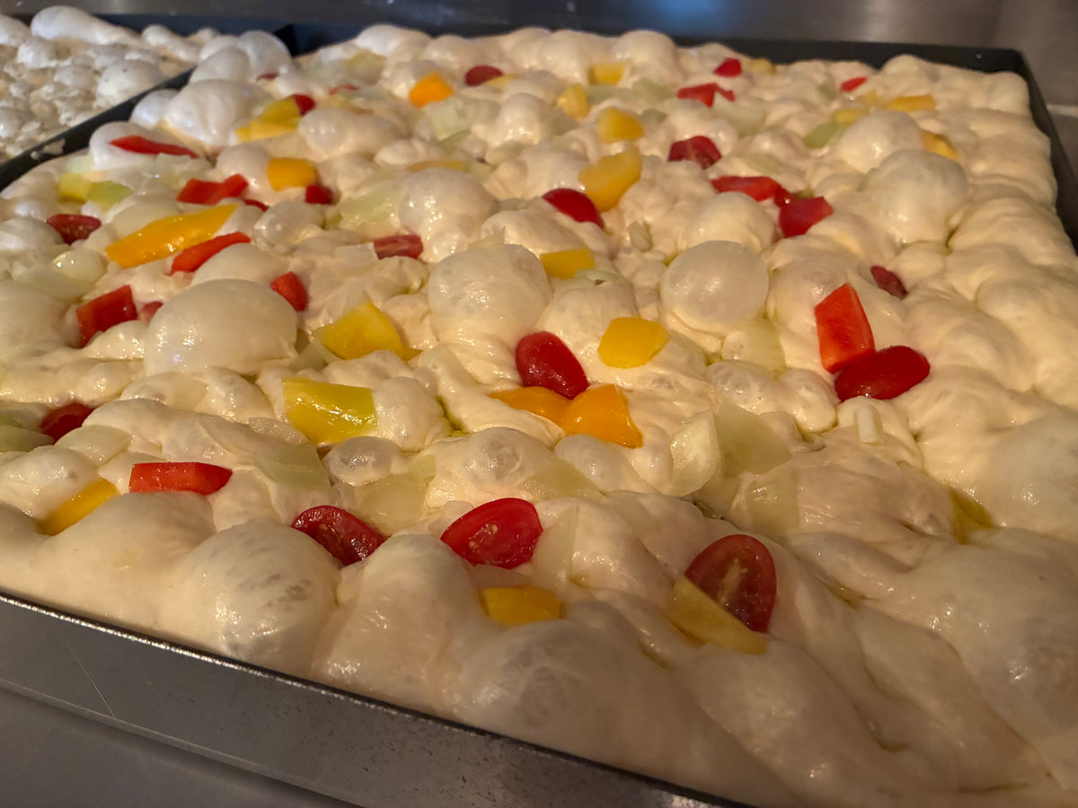 (NEW) Slices of Roasted Tomato, Peppers & Onion Focaccia (HD2 & HD3)