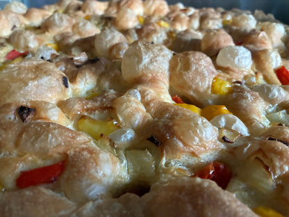 (NEW) Slices of Roasted Tomato, Peppers & Onion Focaccia (HD2 & HD3)